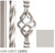 Hollow Gothic Hammered Straight Baluster. 9/16" square x 44".
