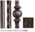 Iron Newel Mount Kit with Flat Shoe for 1-3/16" sq.